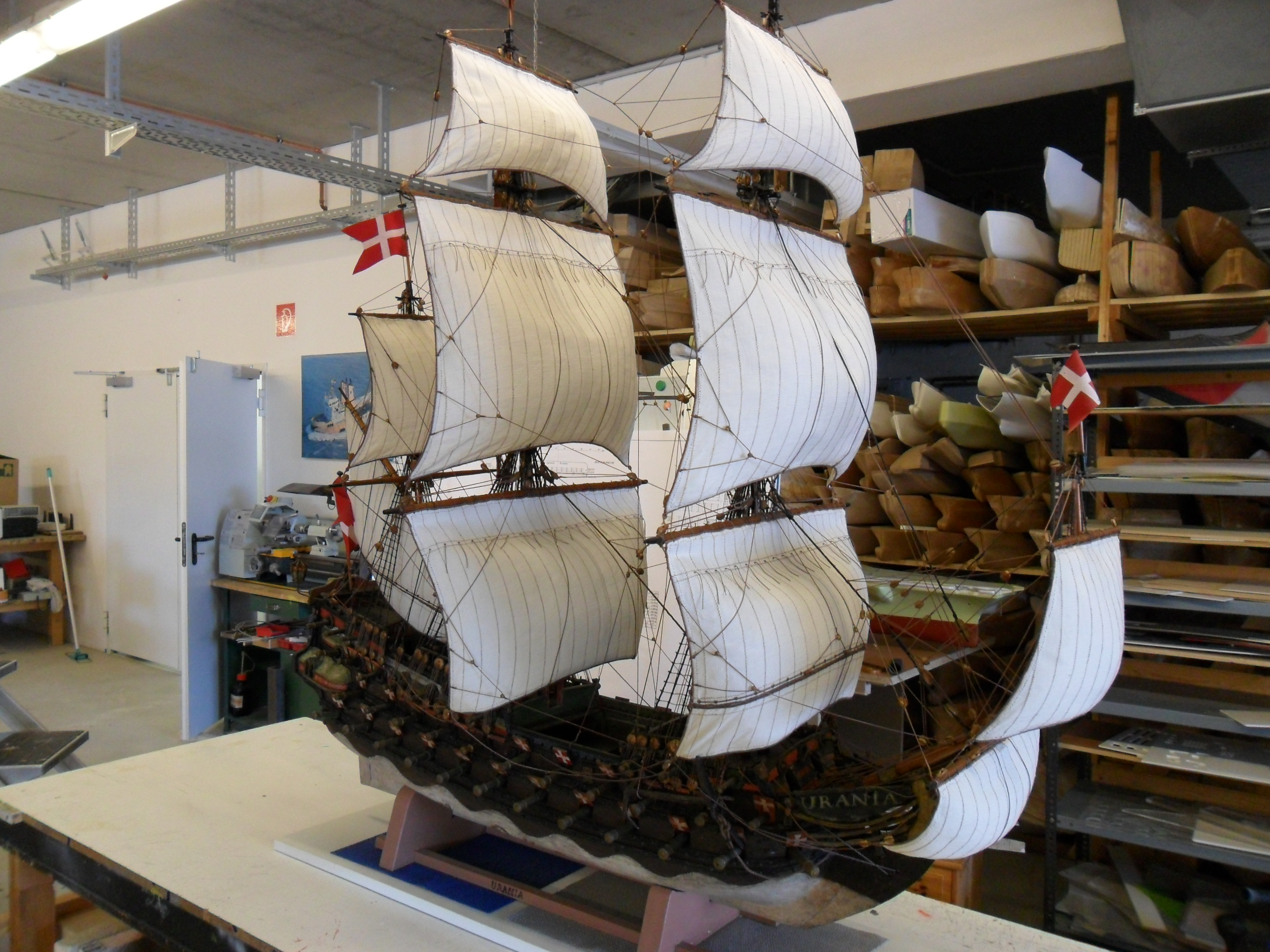 Dänische Fregatte aus dem 17. Jahrhundert